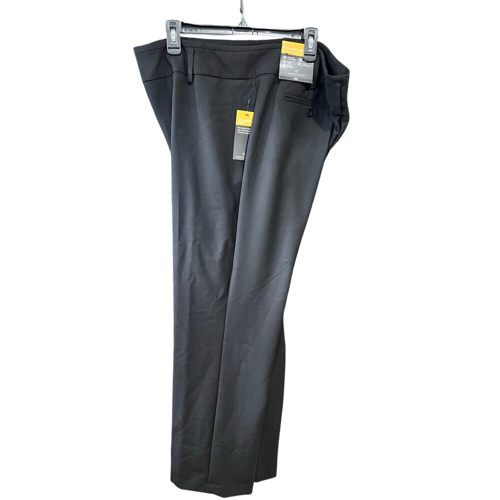 Worthington Women Plus Straight Legs Pants Trouser NWT Black Size 18